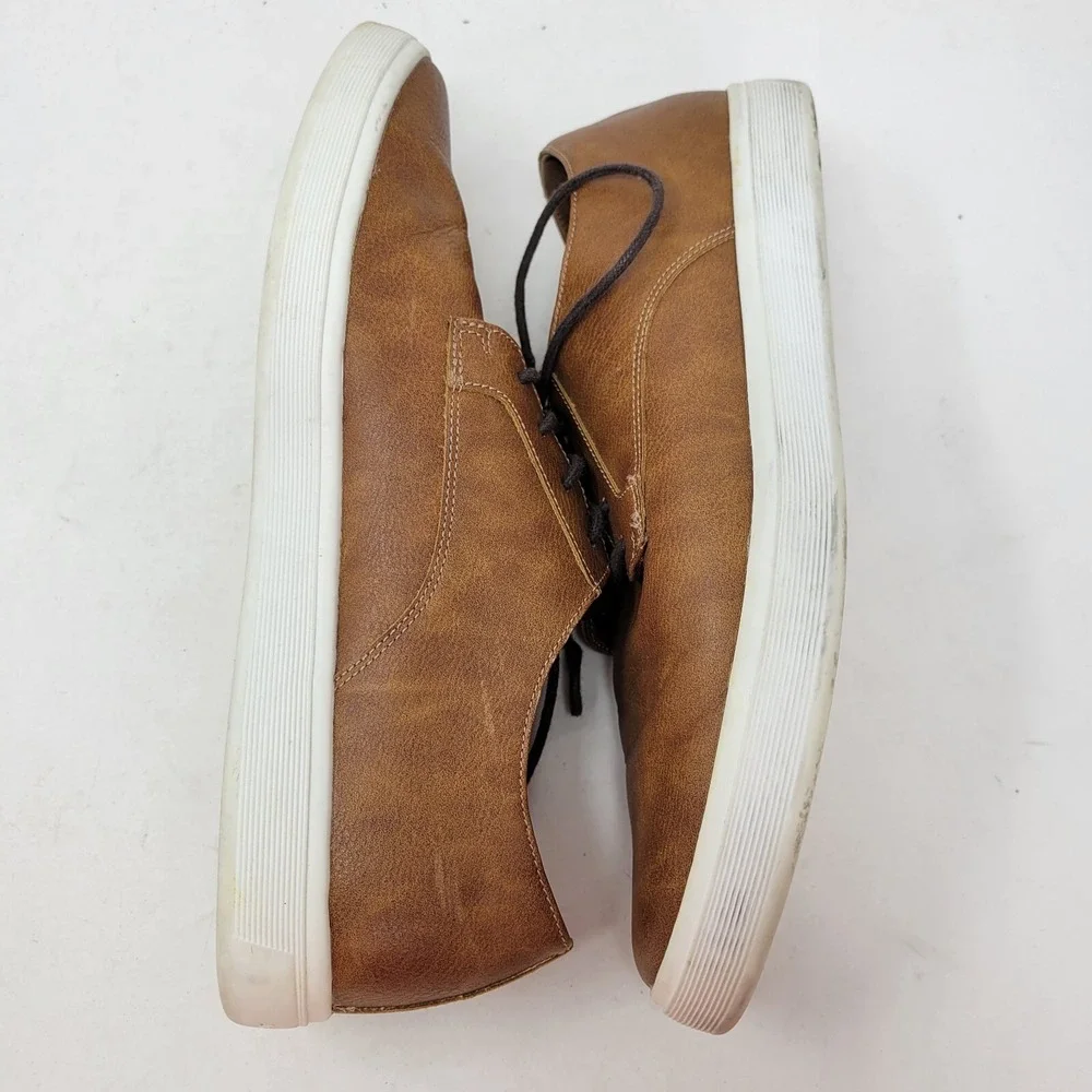 Aldo Shoes Mens 8 Sneakers Casual Minimalist Casual Lace Up‎ Oxford Brown Adult